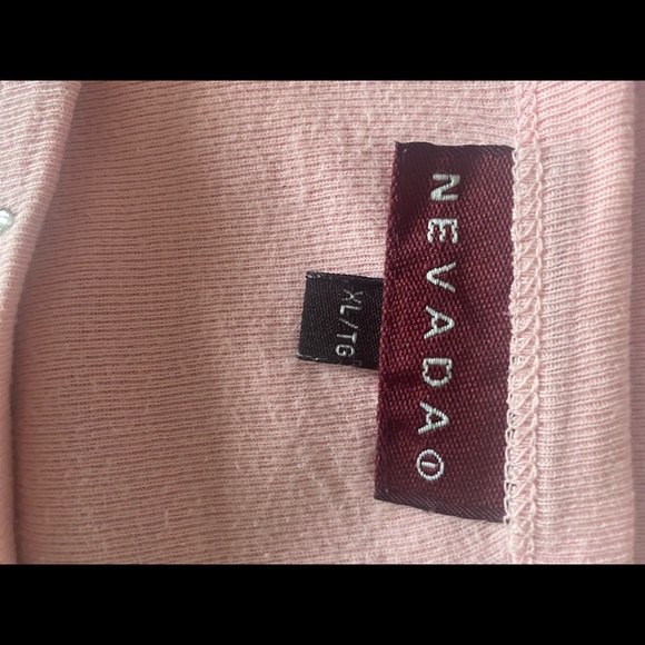 Nevada pink long sleeve T w/ diamond bling size xl - Picture 7 of 11